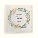 Sachet de graines à semer - Naissance couronne florale | Sachet de graines personnalisé