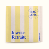 Sachet de thé personnalisé - joyeuse retraite | Sachet de thé personnalisé