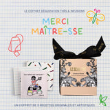 Coffret de thé merci maître-sse | Le Beau Thé : sachet de thé personnalisé